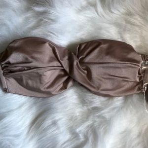 VS bikini top pink shimmer nude